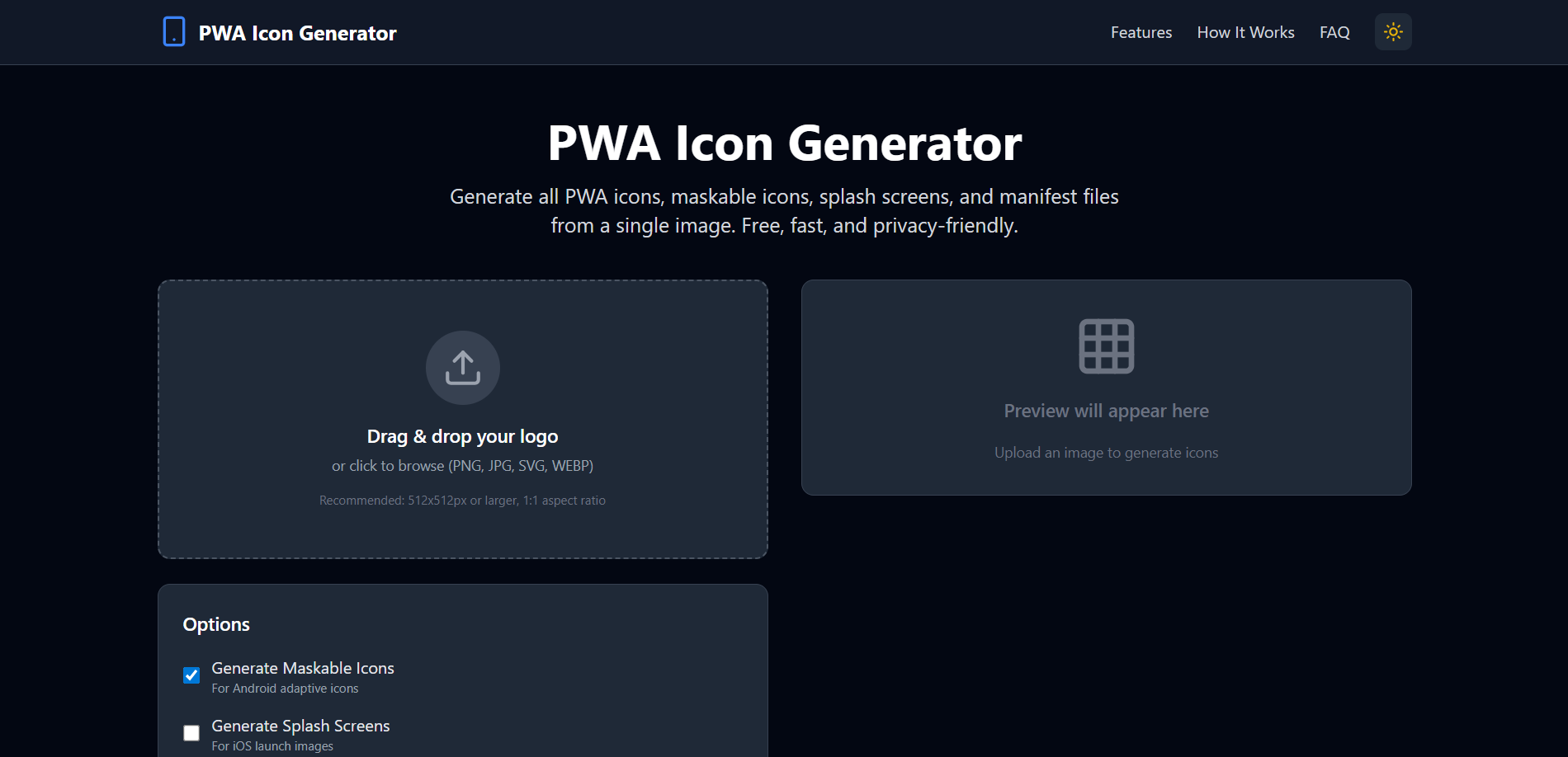 PWA Icon Generator - Create All PWA Assets Free Online
